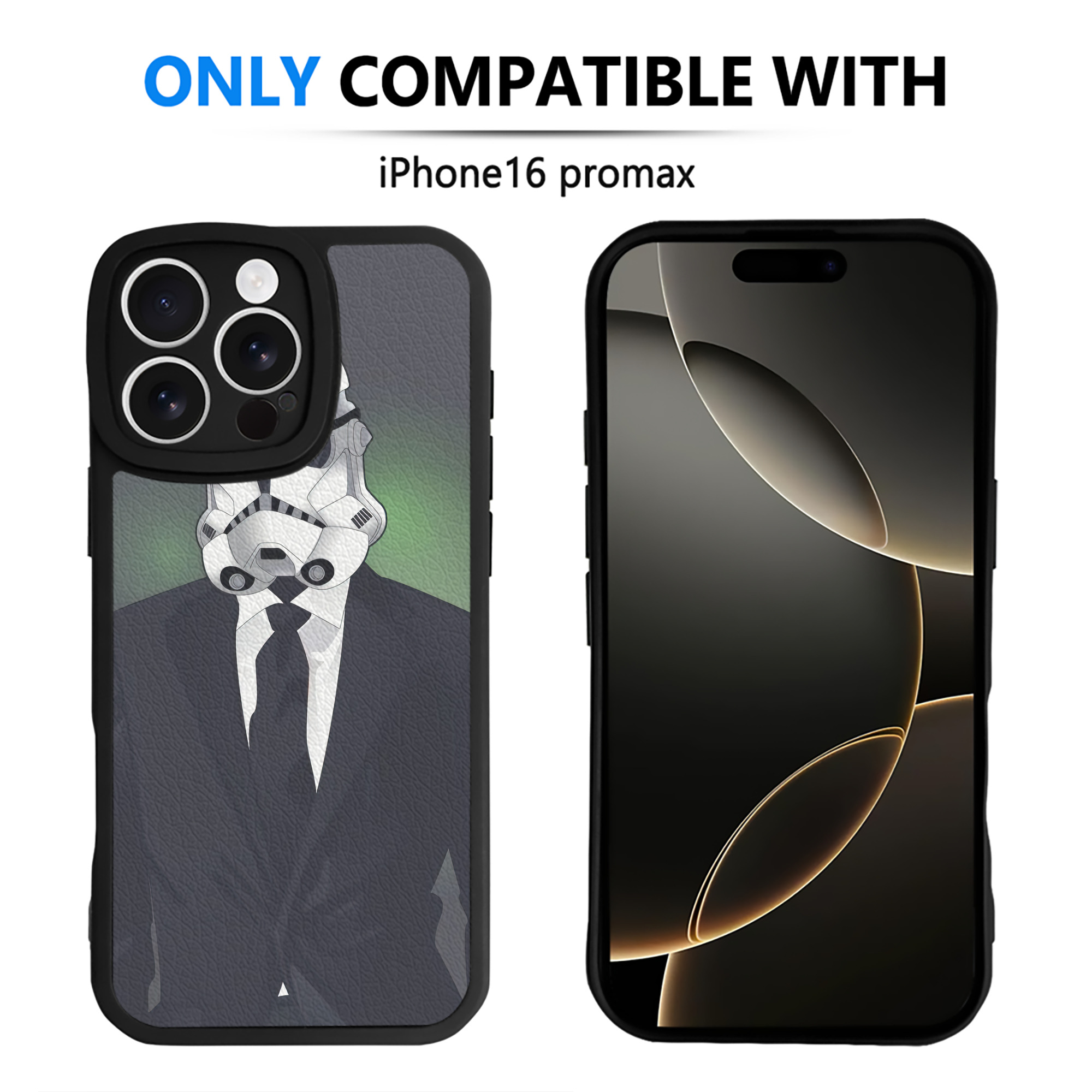 （画像用） スター・ウォーズ Star Wars 【iPhone 16シリーズ対応】シリコンスマホケース（レザー調） 材質：シリコン